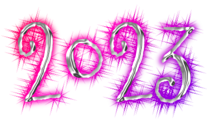 2023 Text Free Transparent PNG PNG Image