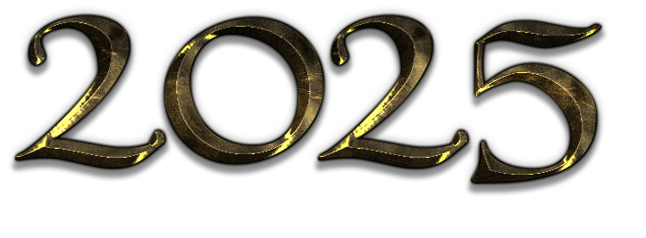 Happy New Year 2025 Soft Lights PNG Image