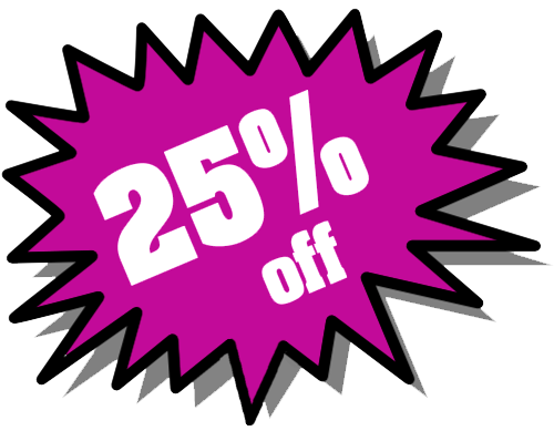 25 percent Off Transparent PNG Image