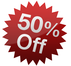 50 percent Off Transparent PNG Image