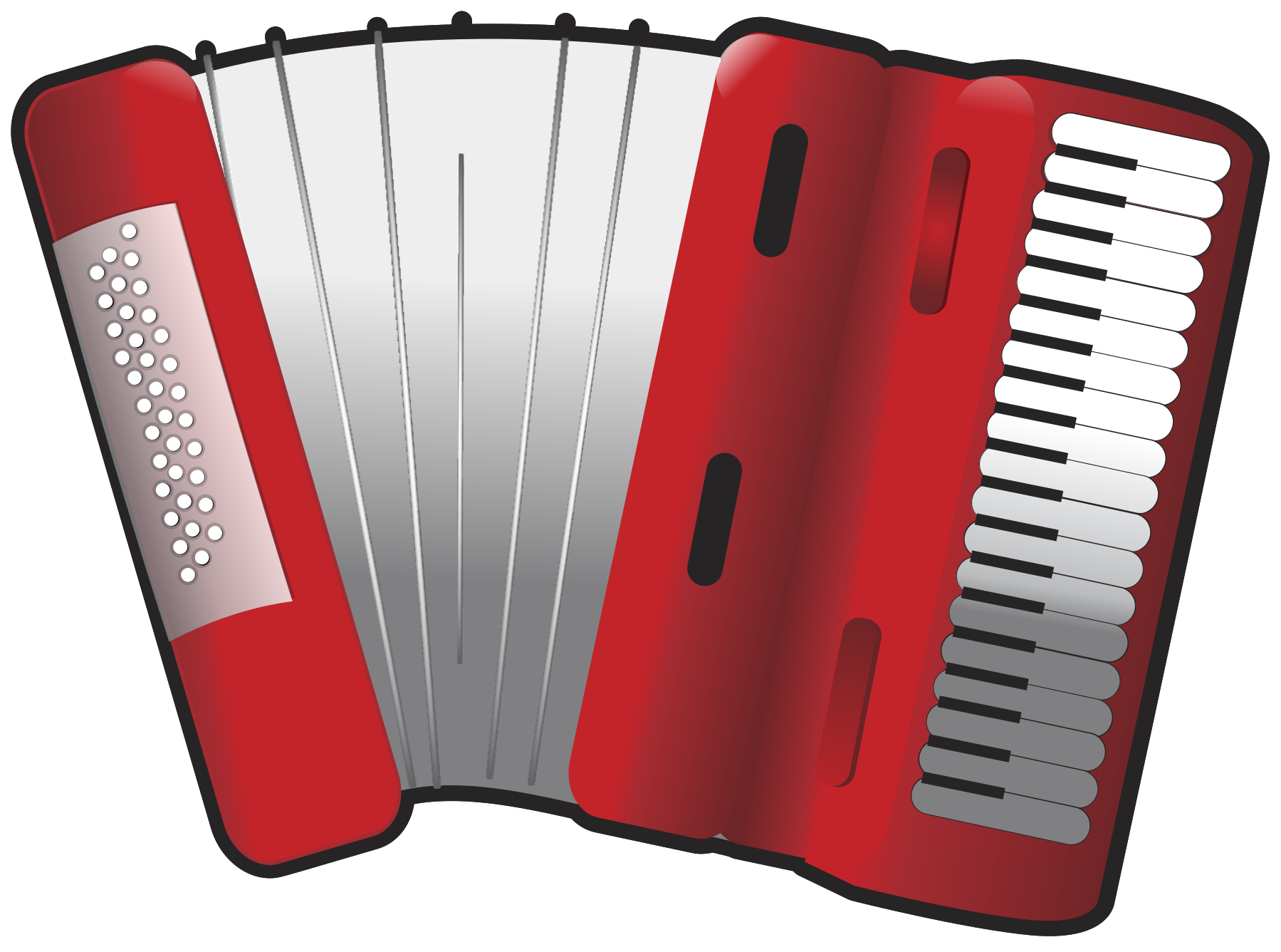 Vector Pic Red Accordion Free Download Image PNG Image