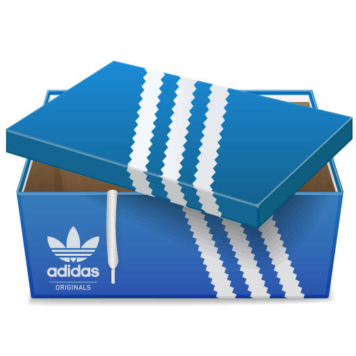 Box Material Adidas Brand Shoebox Font PNG Image