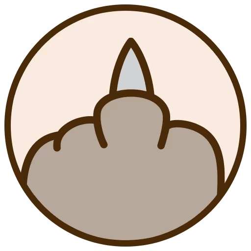 Telegram Sticker Pusheen Line Circle Free Frame PNG Image