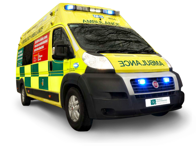 Ambulance Van Transparent Background PNG Image