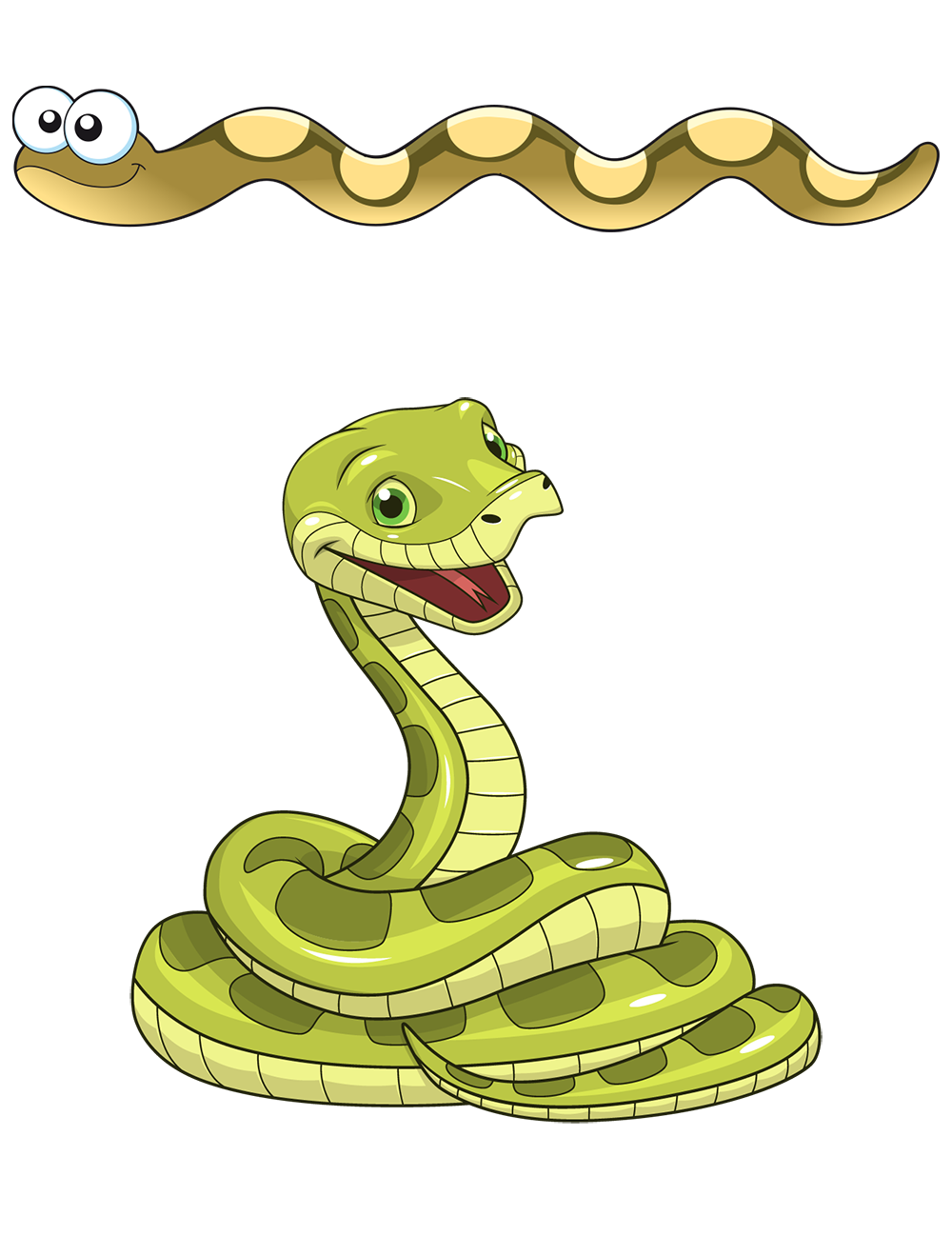 Green Anaconda Free Clipart HD PNG Image