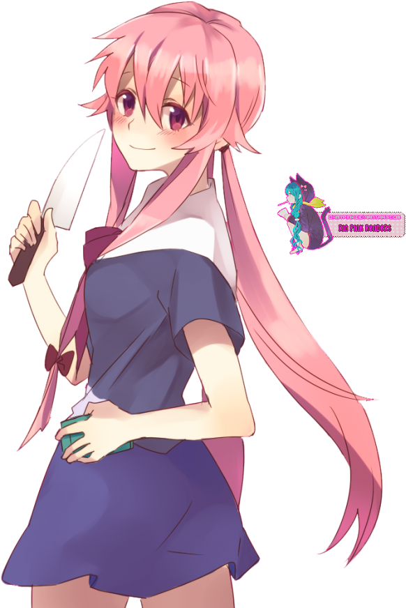 Gasai Anime Female Yuno Free Photo PNG Image