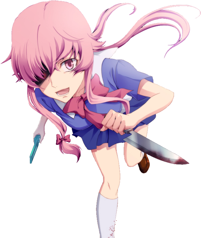 Gasai Yuno Free Clipart HQ PNG Image