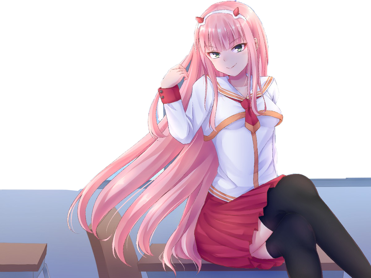 Fanart Zero Two Free Clipart HD PNG Image