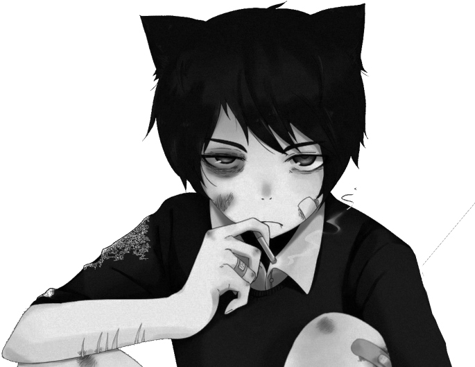 Boy Pic Anime Sad Free PNG HQ PNG Image