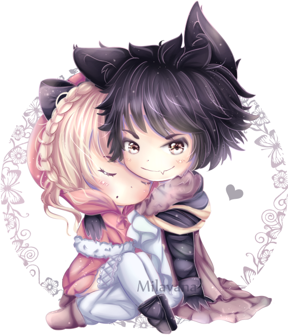 Chibi Couple Anime Free Transparent Image HD PNG Image