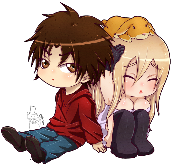 Chibi Couple Anime PNG Download Free PNG Image