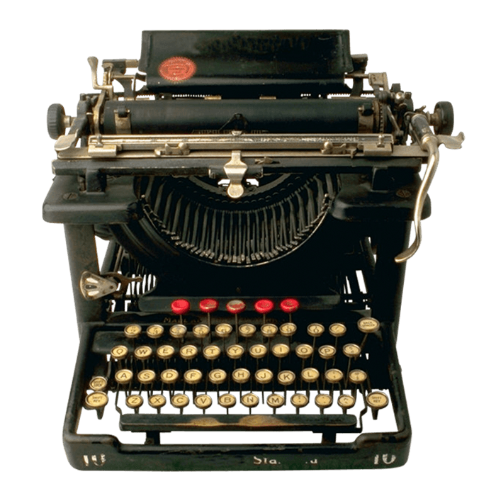 Antique Portable Typewriter Free Transparent Image HQ PNG Image