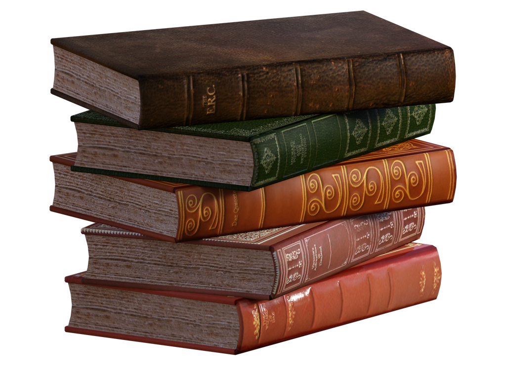 Antique Book Stack Free Transparent Image HD PNG Image