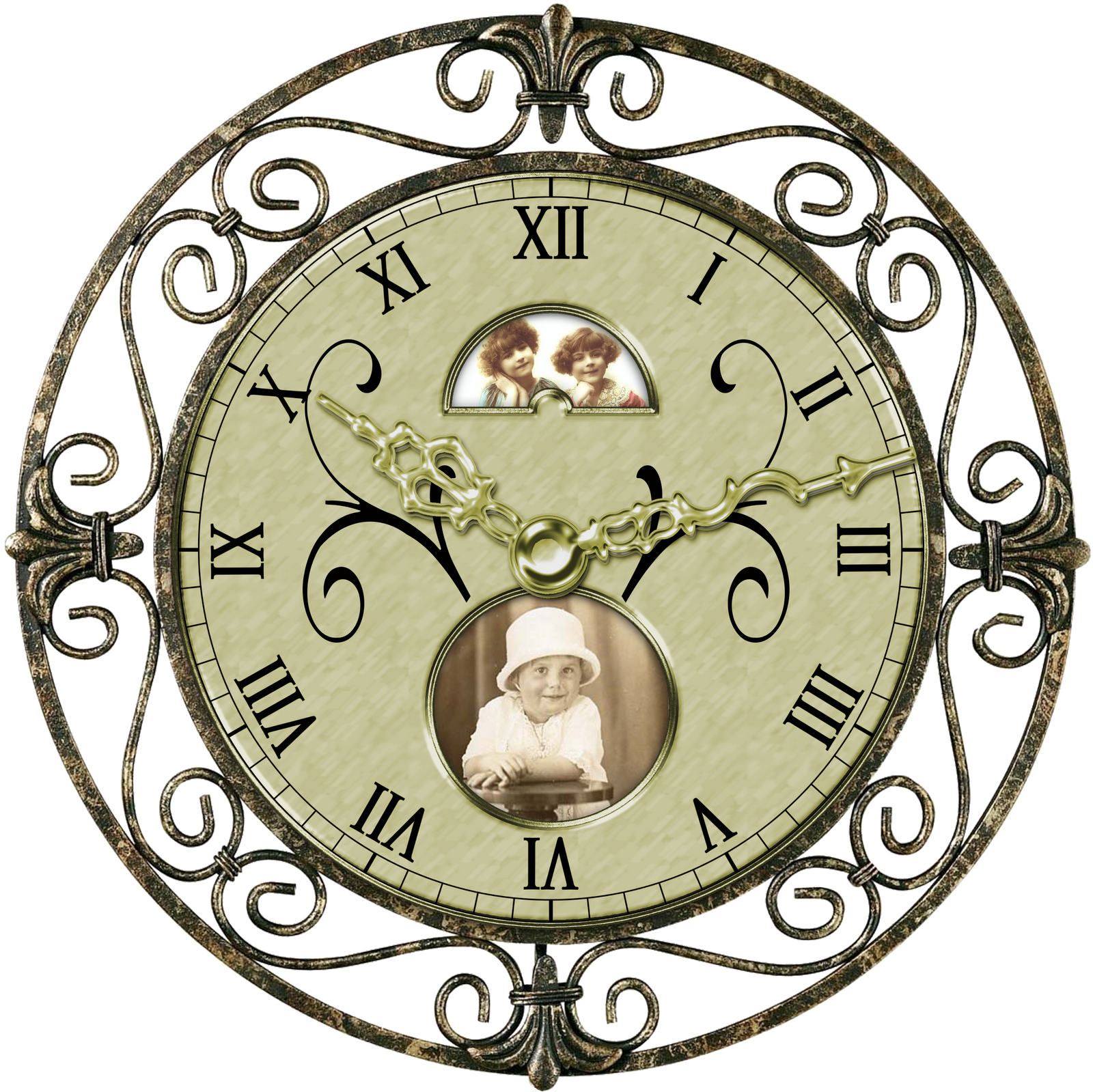 Antique Clock Free PNG HQ PNG Image