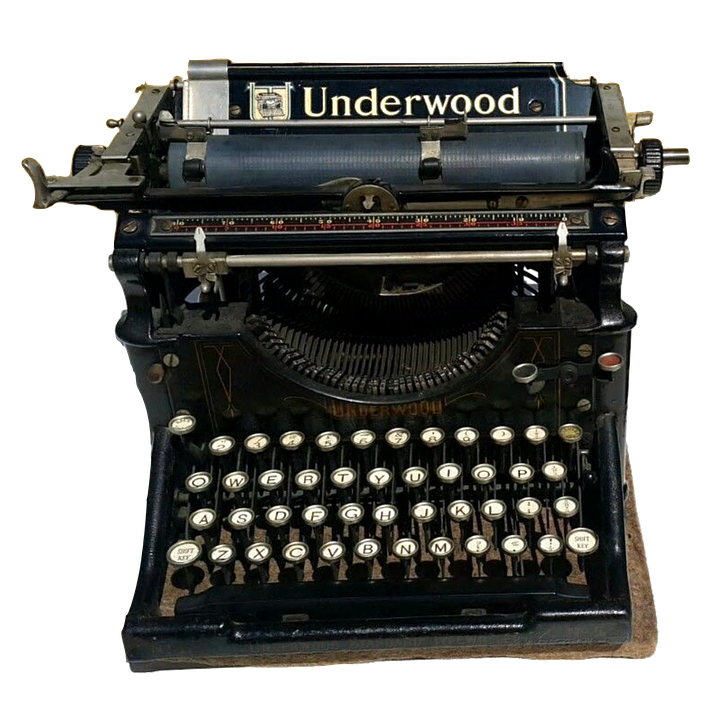 Antique Typewriter Free HQ Image PNG Image