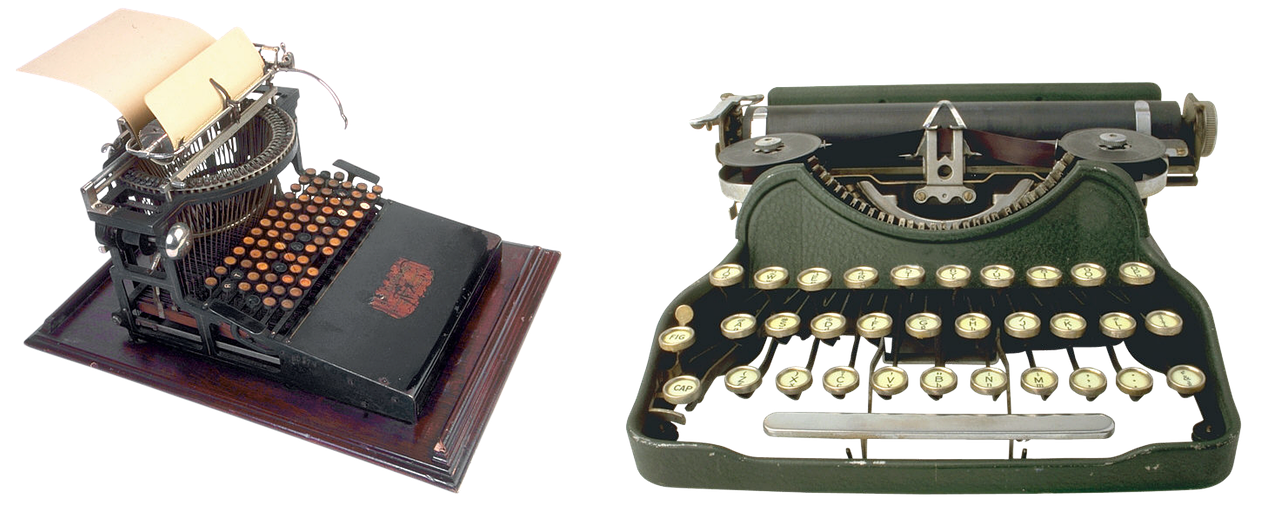 Antique Typewriter HD Image Free PNG Image