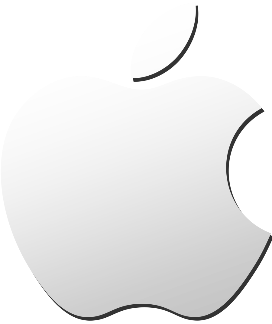 Logo Apple Grey Free Clipart HQ PNG Image