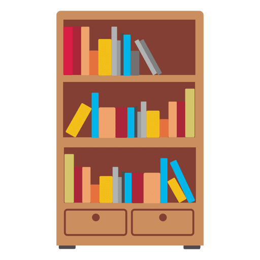 Bookshelf Free Clipart HD PNG Image