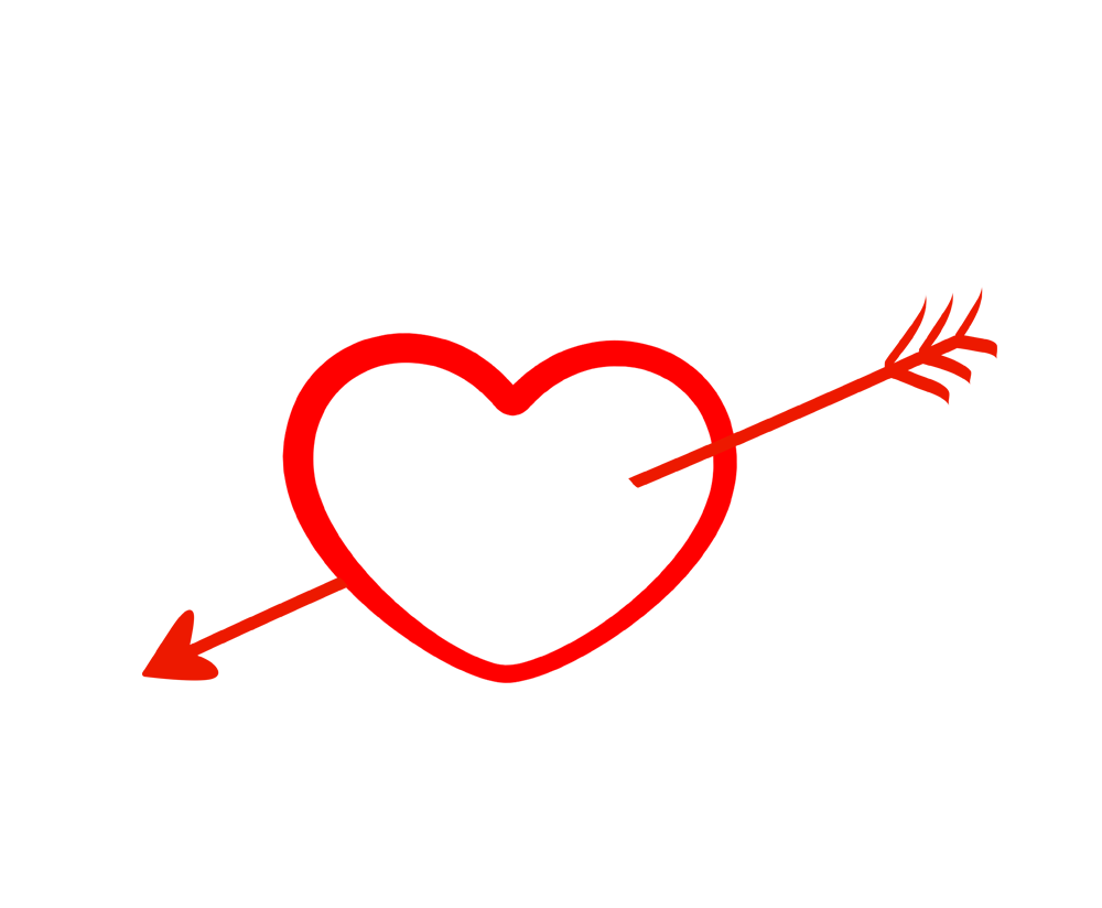 Heart Love Arrow HD Image Free PNG Image