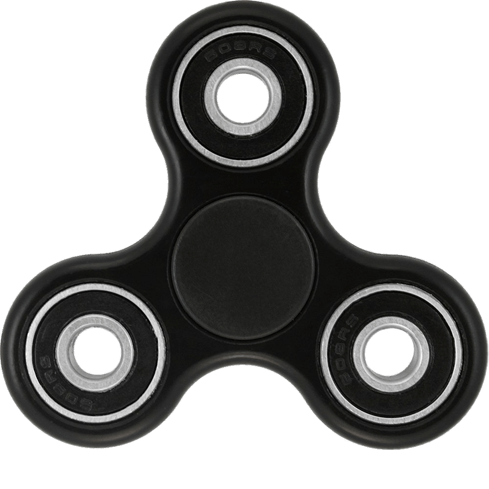 Black Fidget Spinner Download HQ PNG PNG Image