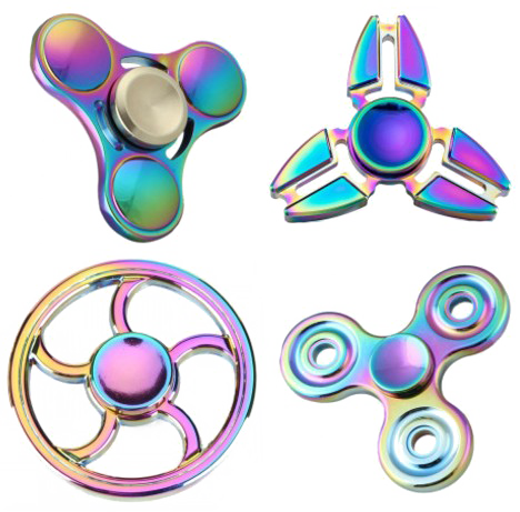 Rainbow Fidget Spinner Download HQ PNG PNG Image