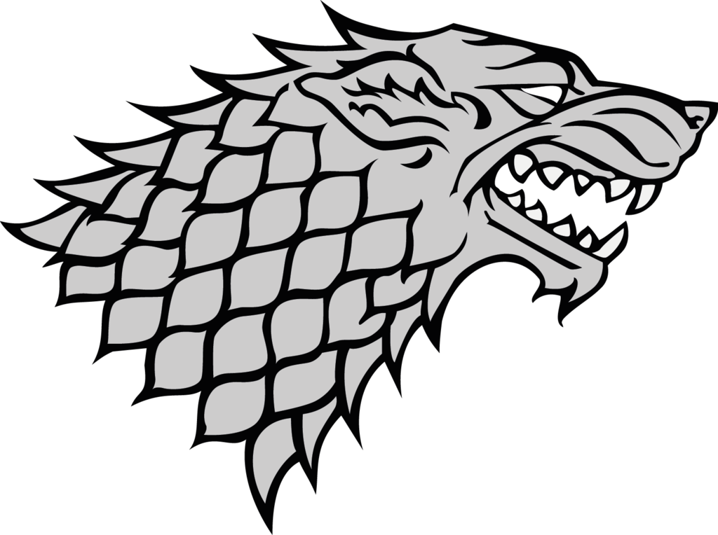 Art Eddard Stark Wolf Dire Monochrome Photography PNG Image