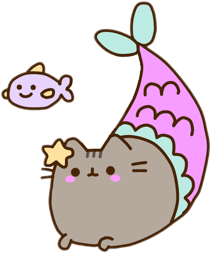 Pink Coloring Food Pusheen Cat Book PNG Image