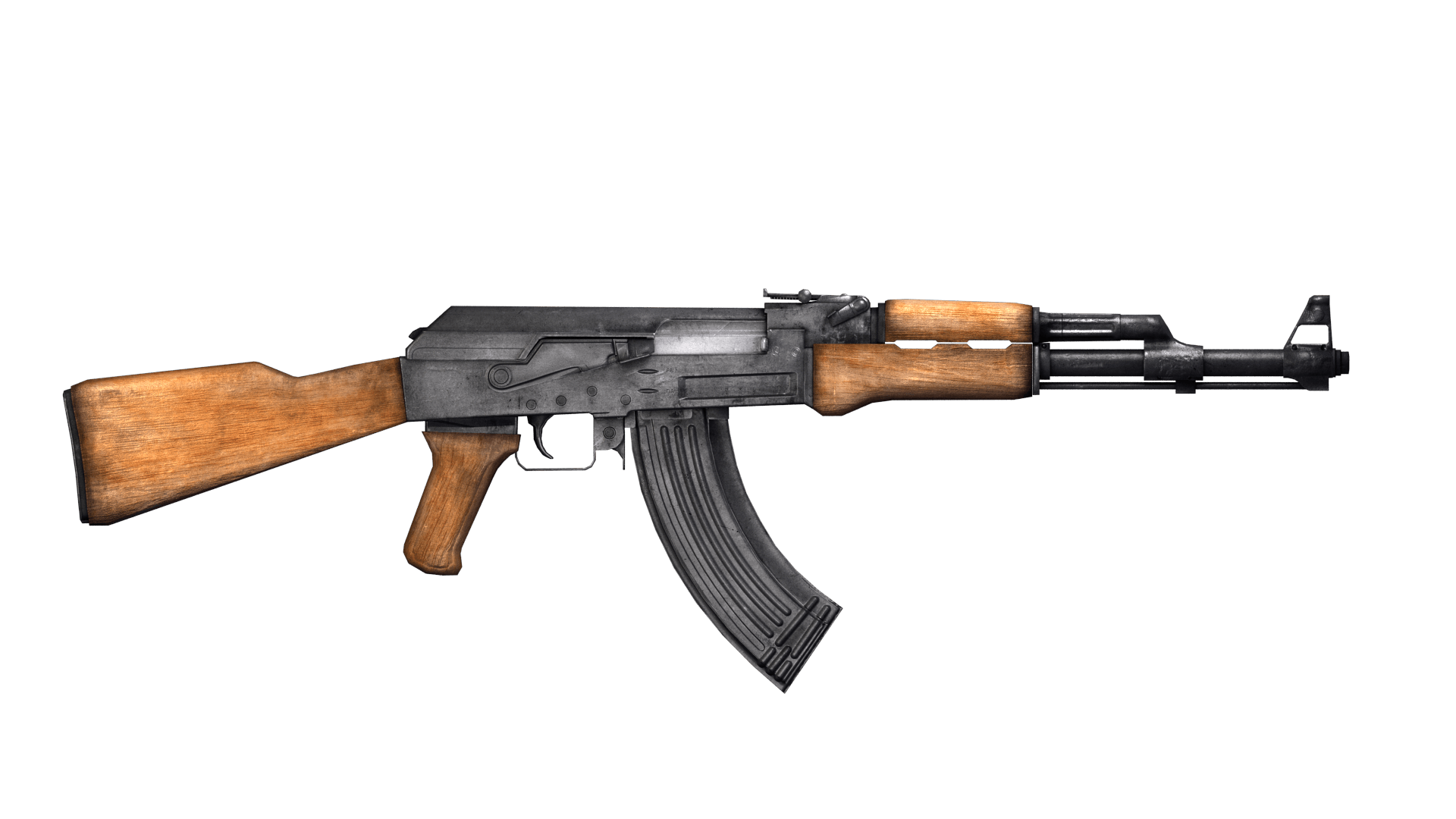 Akm Kalash Russian Assault Rifle Png PNG Image