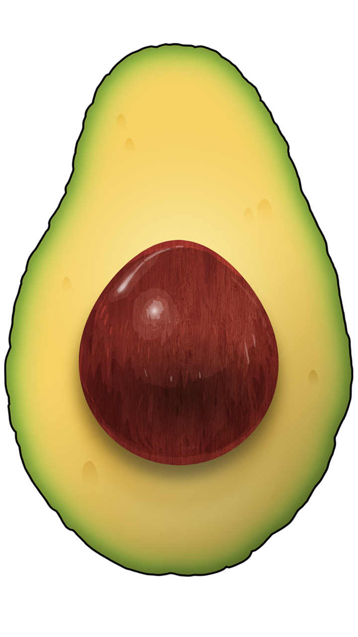 Half Avocado Free Transparent Image HQ PNG Image