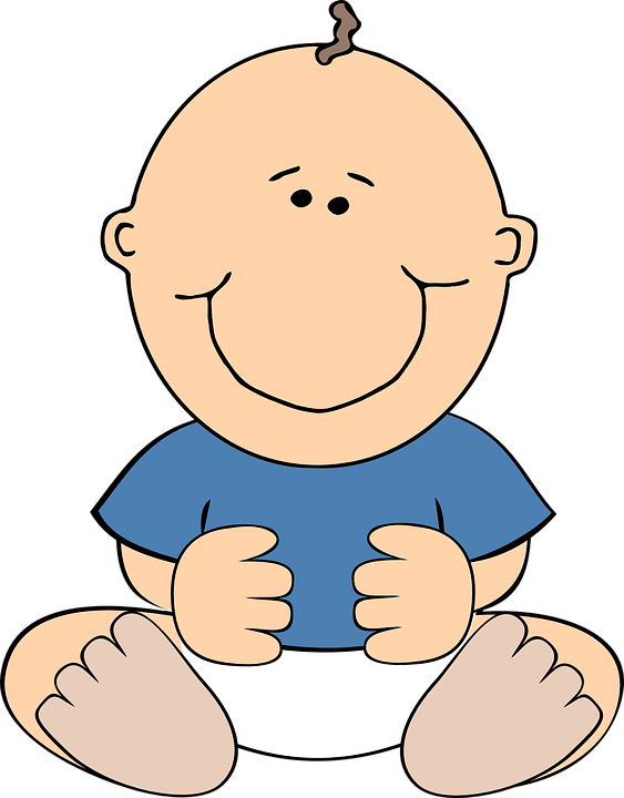 Baby Smiling Cartoon Free Transparent Image HQ PNG Image