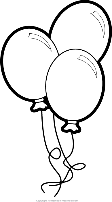 Head Art Balloon Black Line White PNG Image