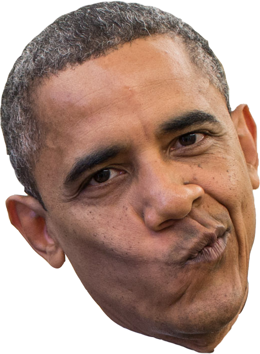 Barack Funny Face Obama Free PNG HQ PNG Image