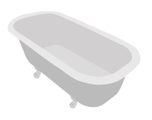 White Bathtub Free HQ Image PNG Image