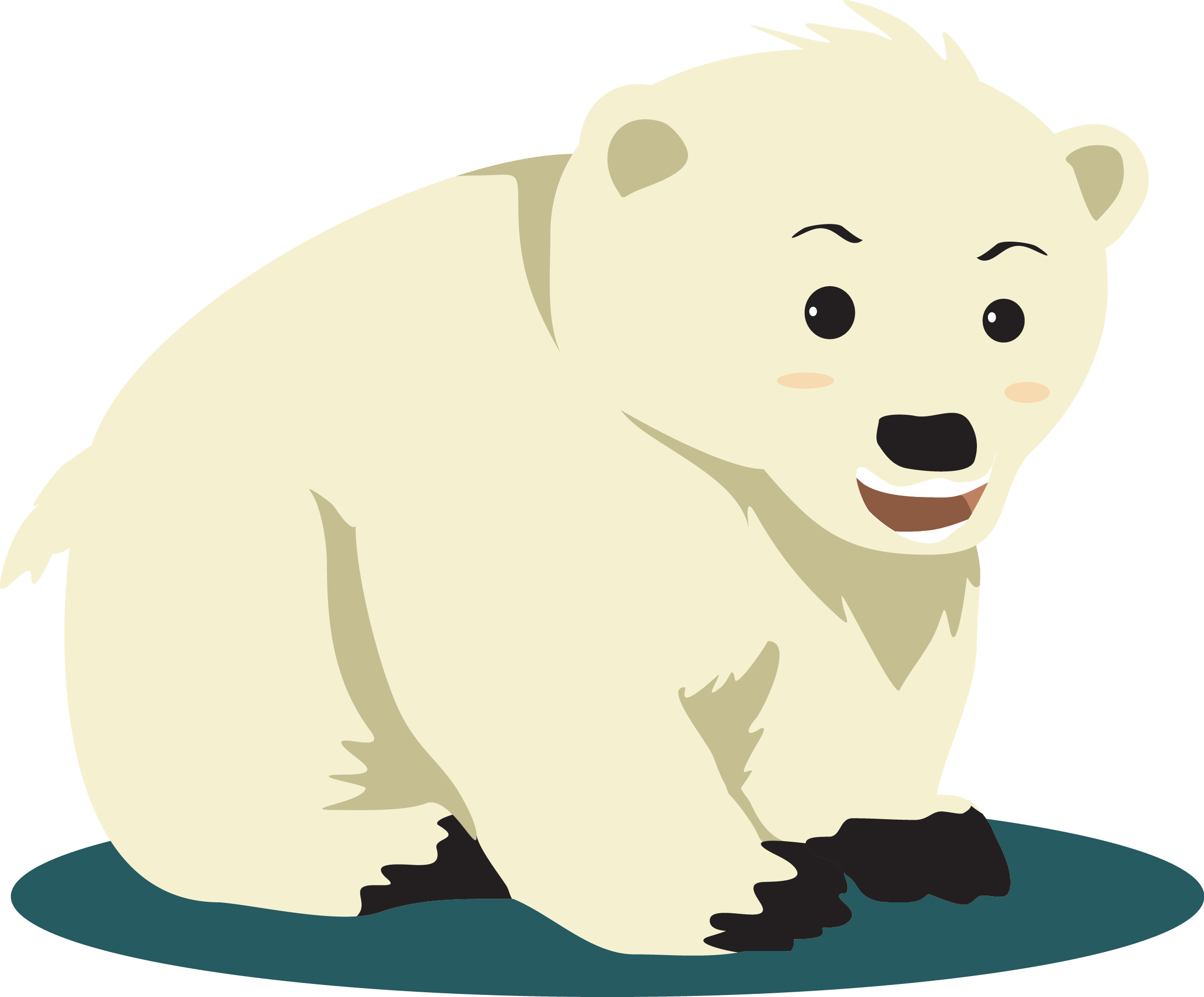 Polar Vector Bear Free Clipart HQ PNG Image