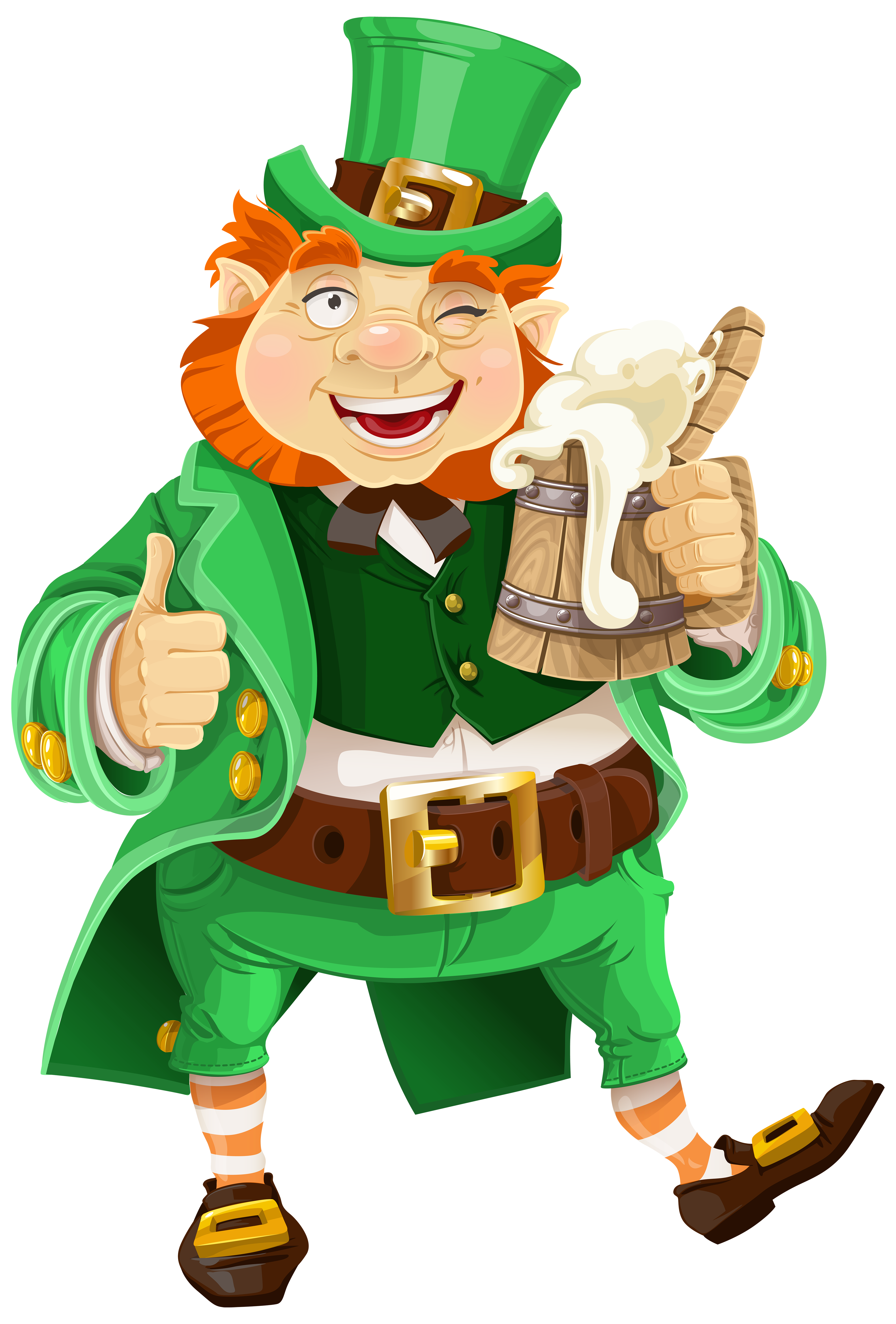 Art Food Patrick Beer Saint Leprechaun Day PNG Image