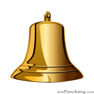 Golden Bell PNG Image