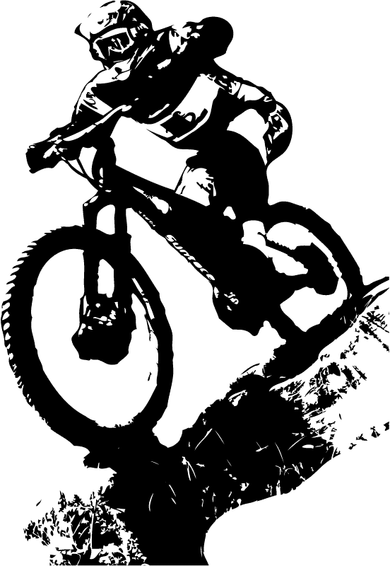 Mountain Bicycle Tattoo Cross Bike Cycling Biking PNG Image