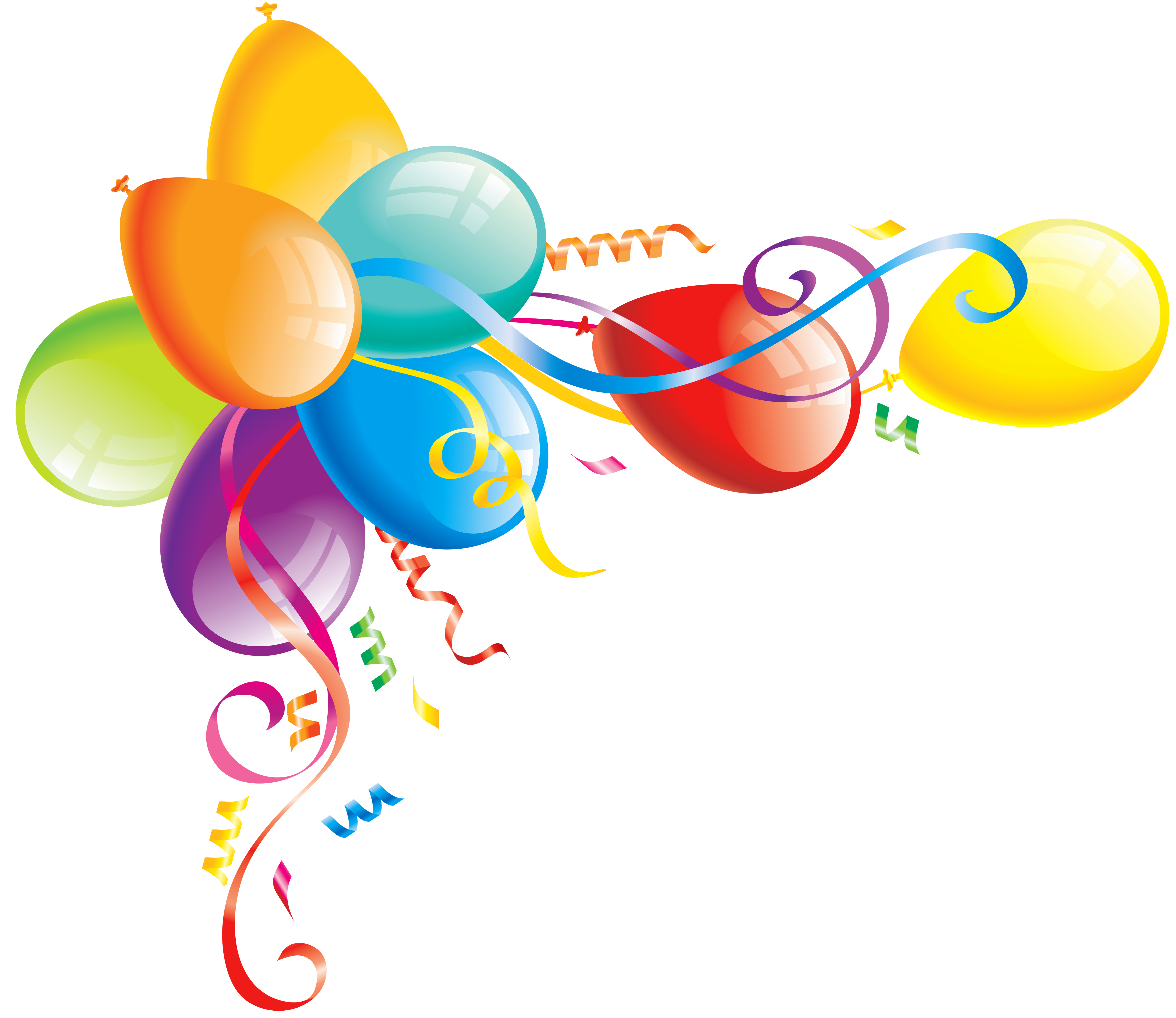 Balloon Large Birthday Cake Balloons Transparent PNG Image