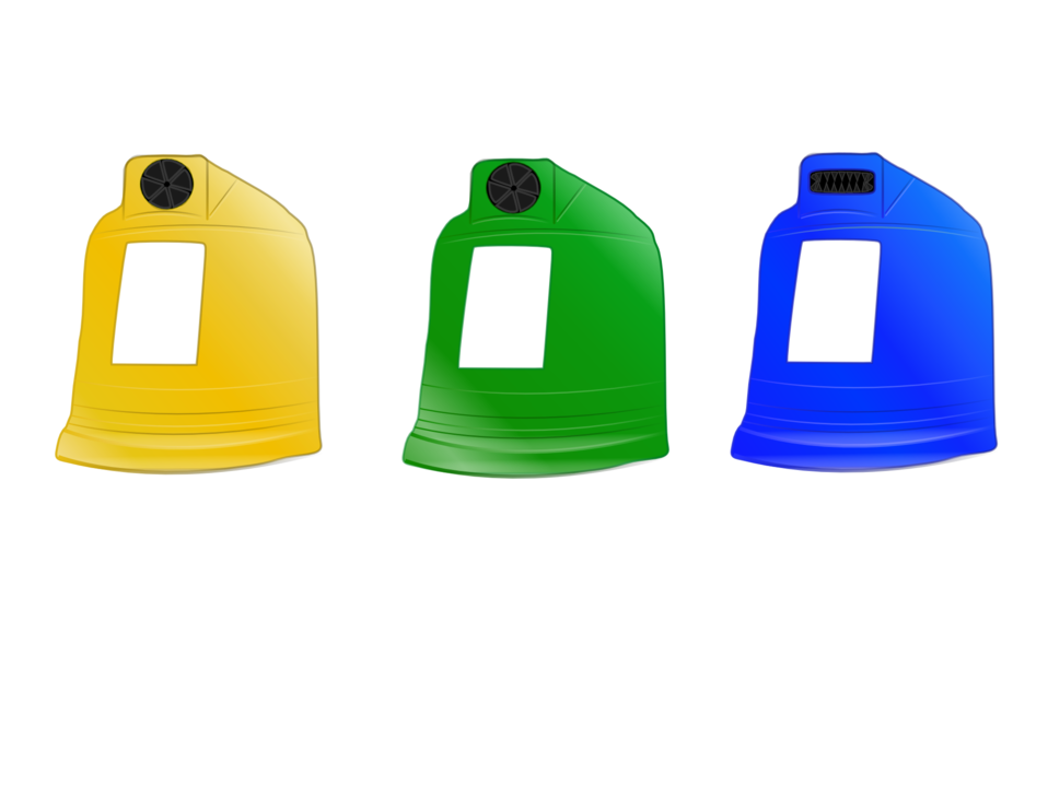 Bin Recycling Plastic Paper Bottle Waste PNG Image