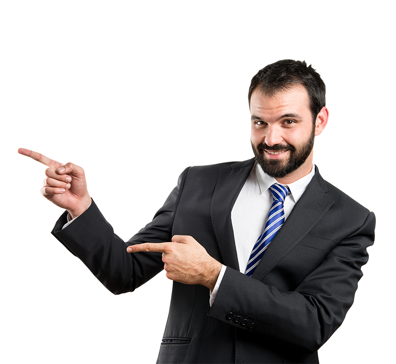 Businessman Poiting PNG Image