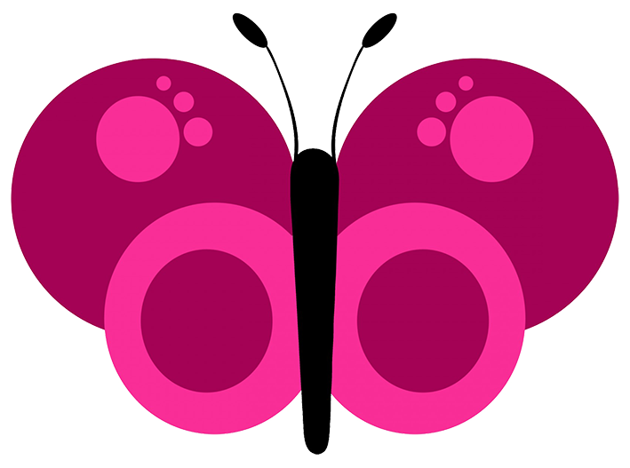 Cute Butterflies Clipart PNG Image