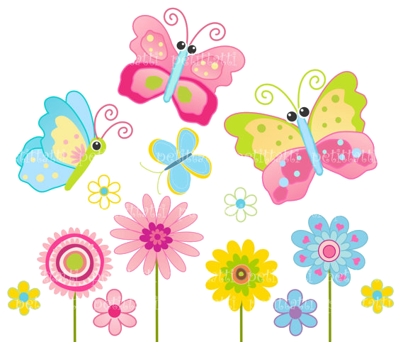 Cute Butterflies Transparent PNG Image