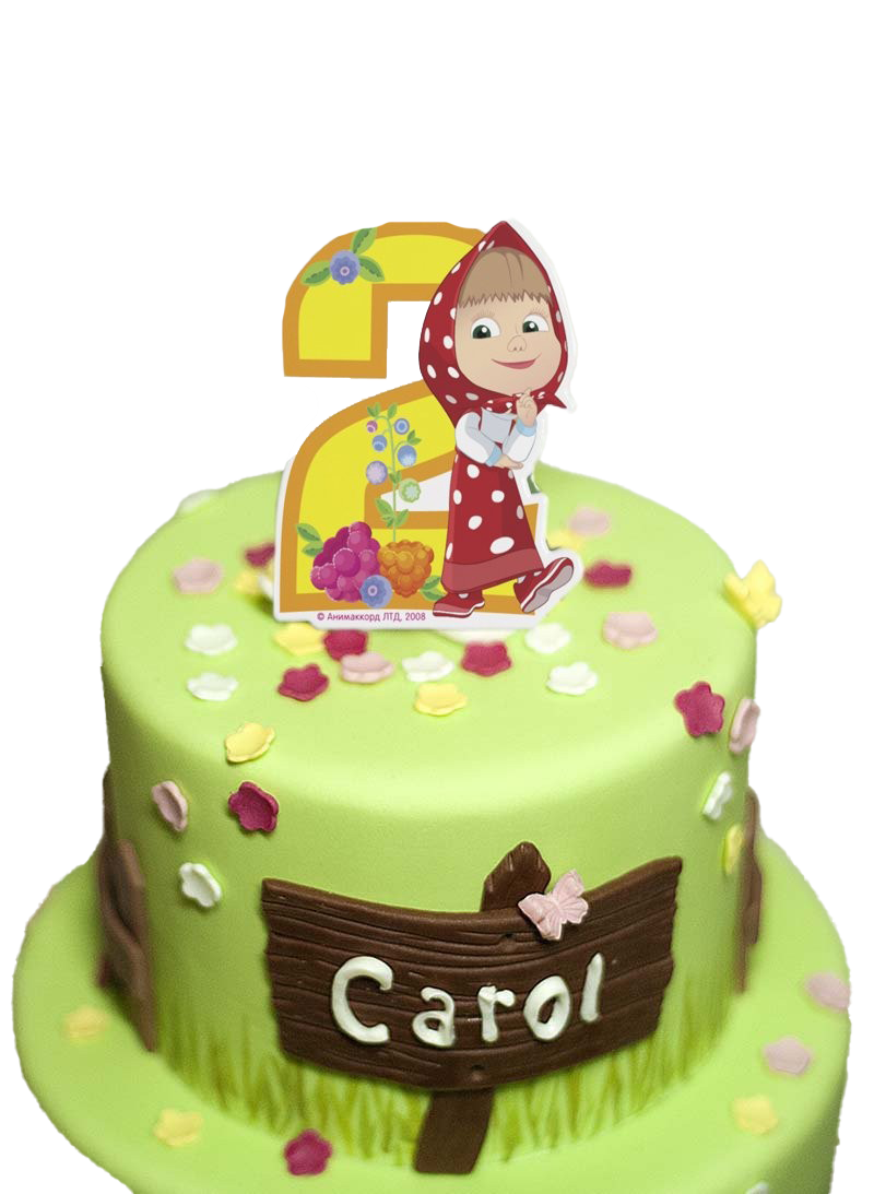 And Cake The Masha Bear PNG Image