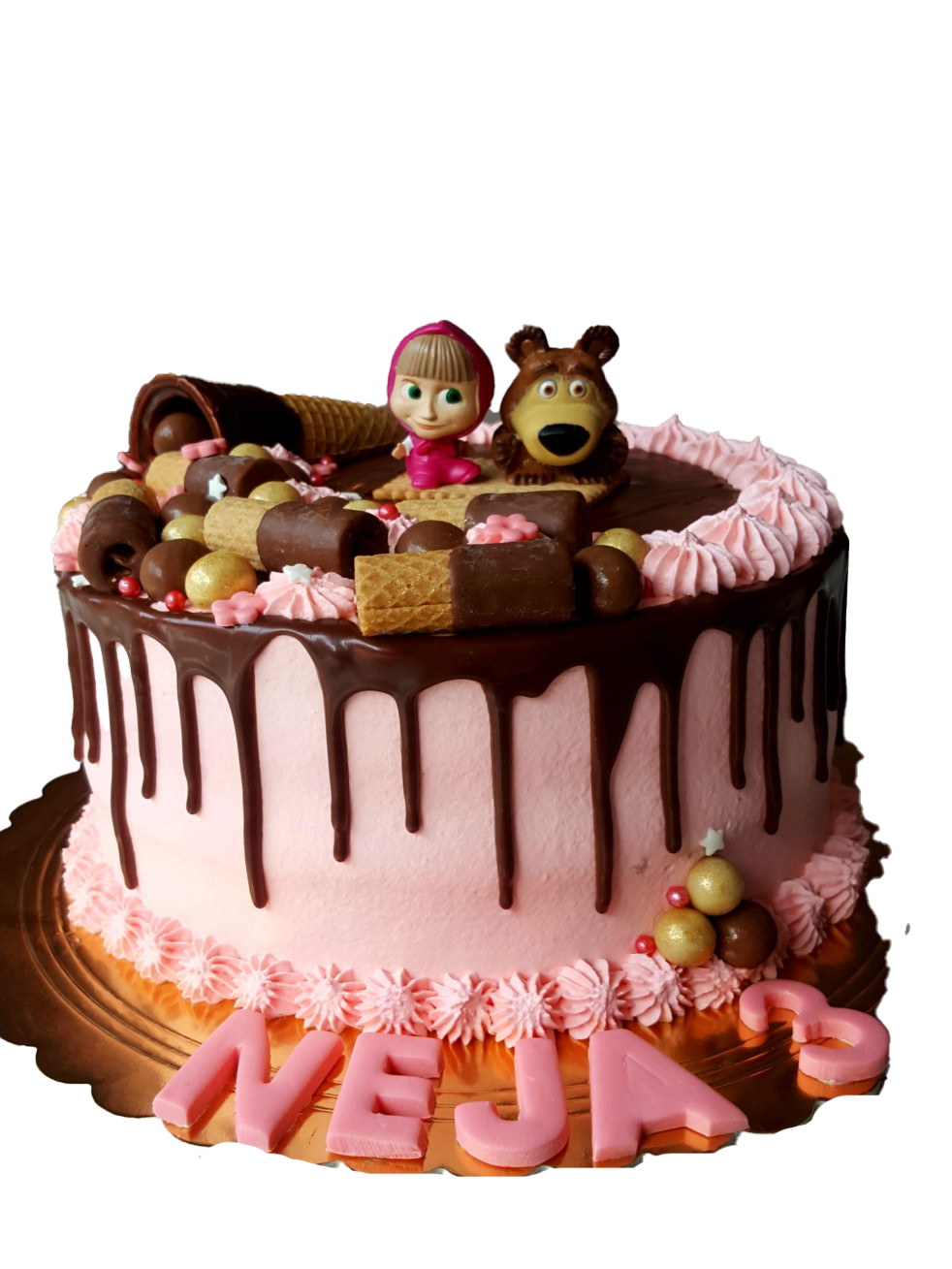 And Cake The Masha Bear PNG Image