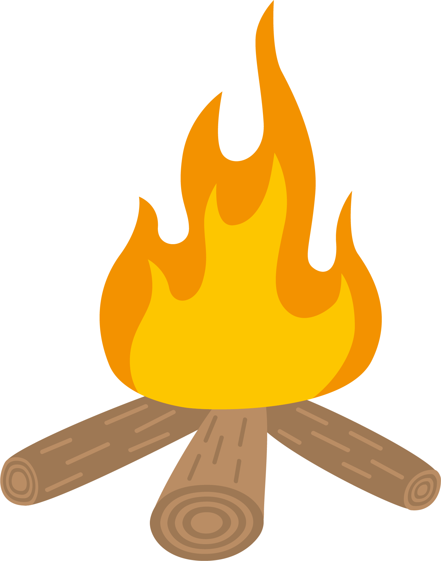 Vector Wood Campfire Free Clipart HQ PNG Image