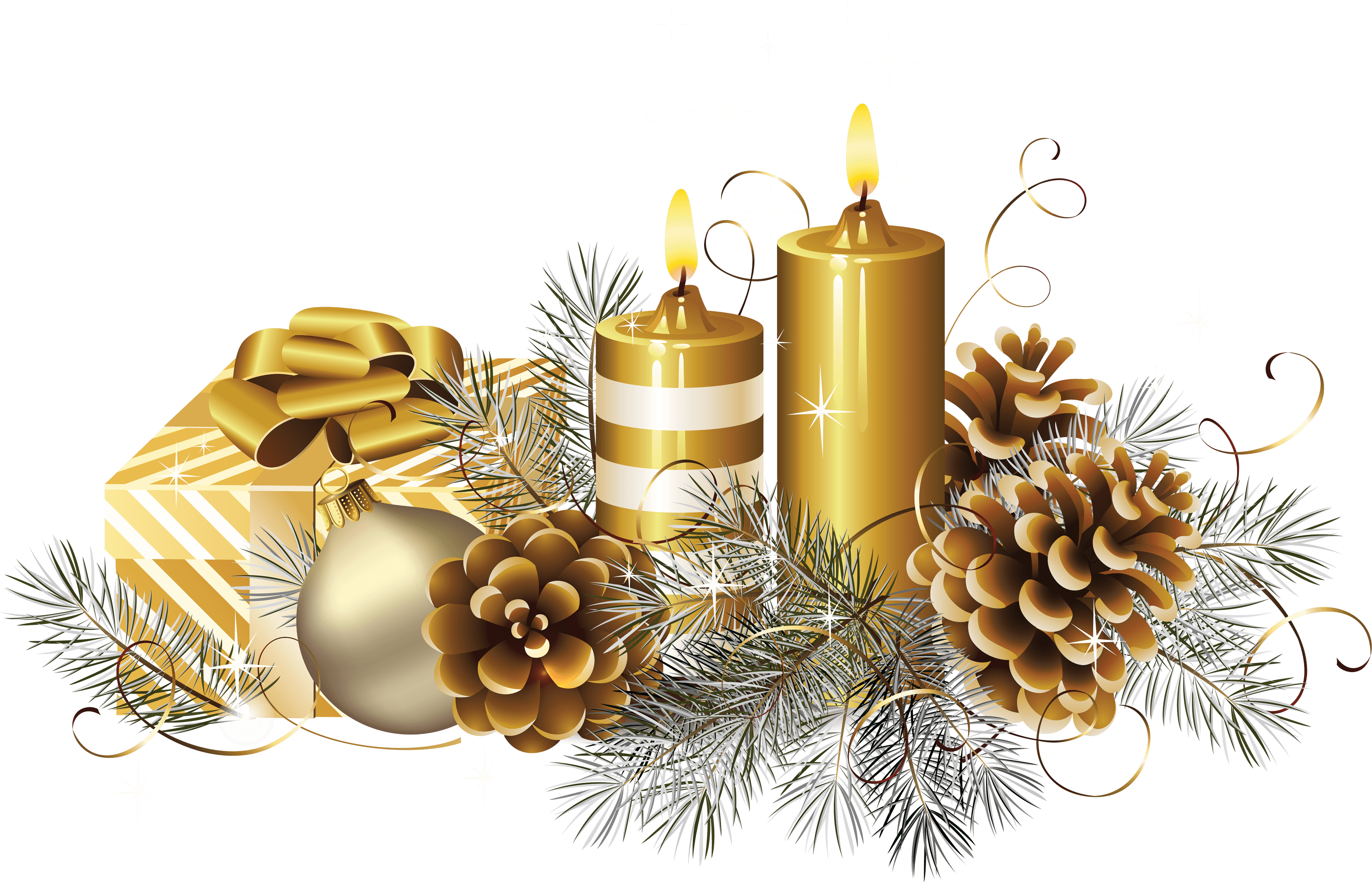 Christmas Candle Png Image PNG Image