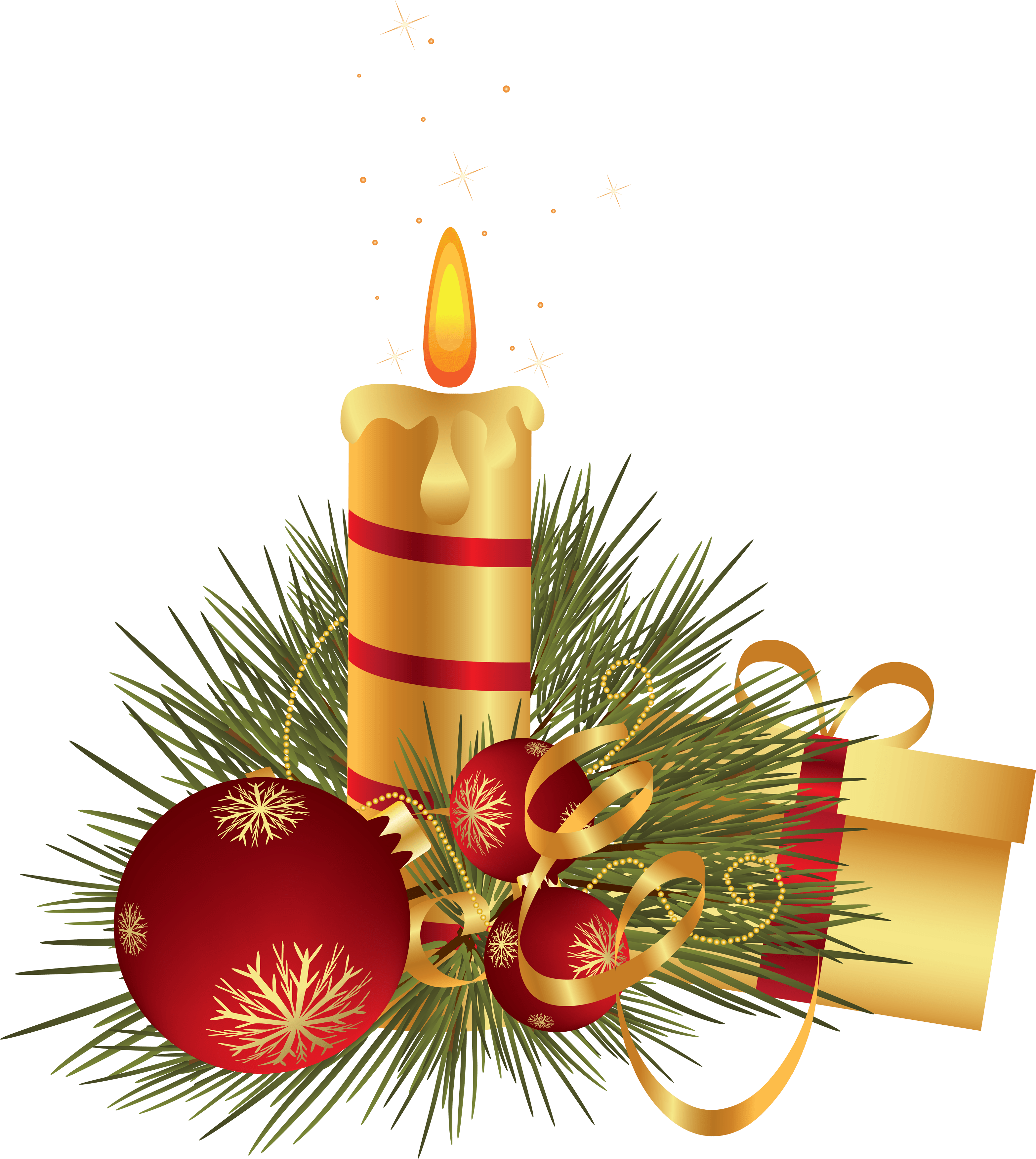 Christmas Candle Png Image PNG Image