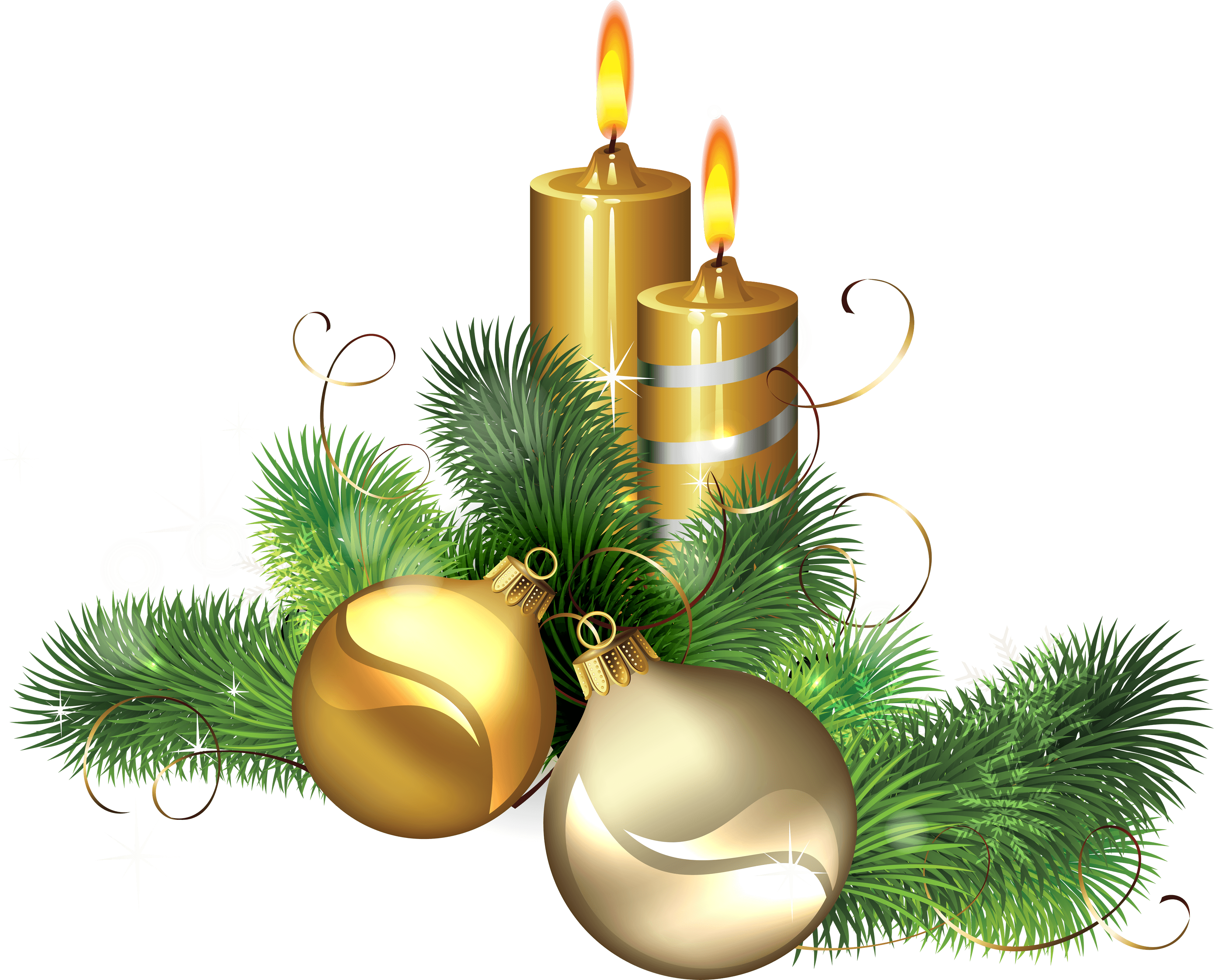 Christmas Candle Png Image PNG Image