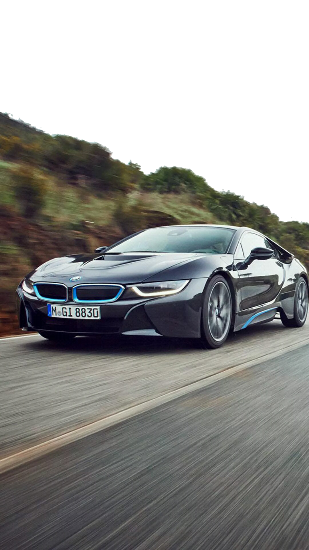 I8 Car Sports Plus Iphone Speeding 2015 PNG Image