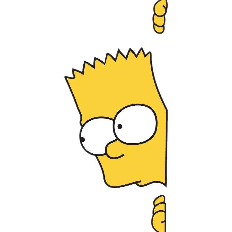 Homer Bart Text Wallpaper Yellow Desktop Simpson PNG Image